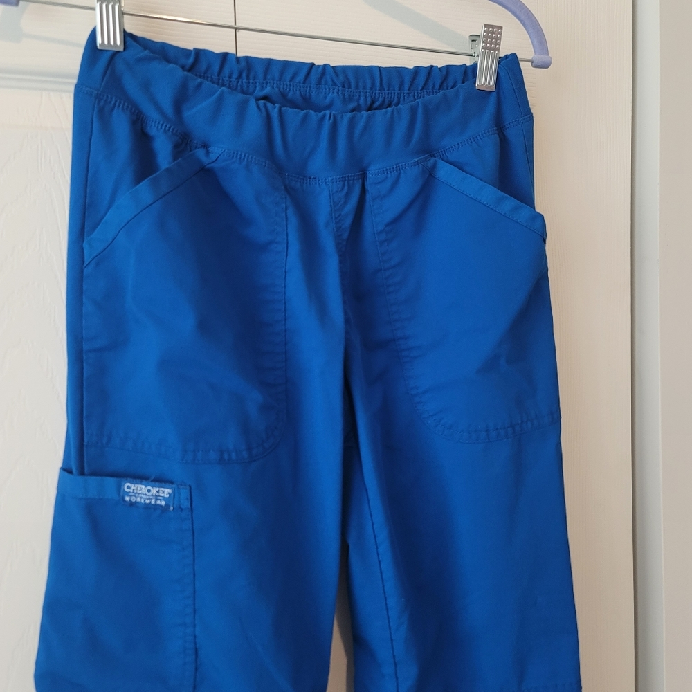 Cherokee Scrub Bottoms WW110 Size XS Blue